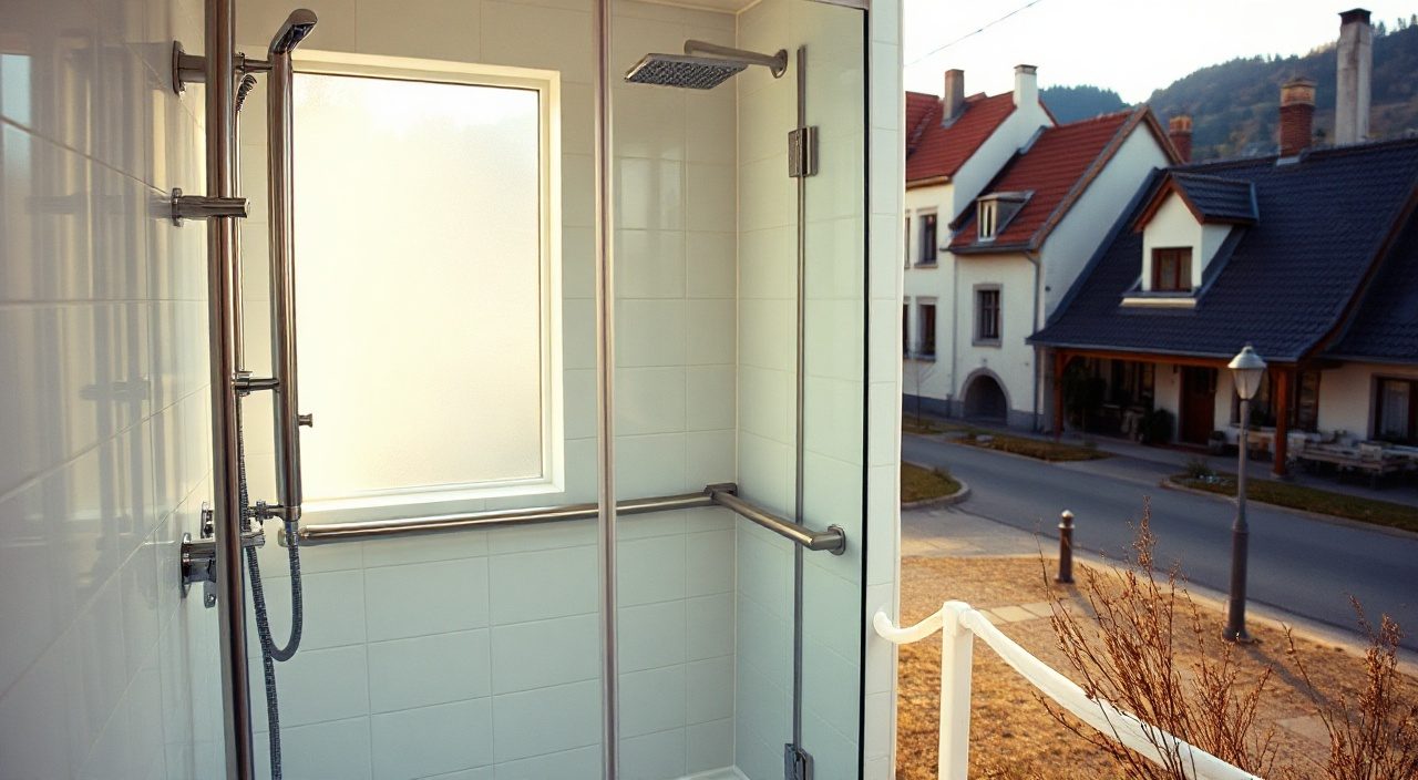 Fachgerechte Ausführung — Walk-In-Dusche mit Glaselement in Oldenburg